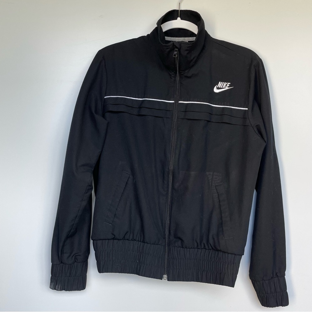 Nike Women’s Black Zip Up Jacket Athletic Large